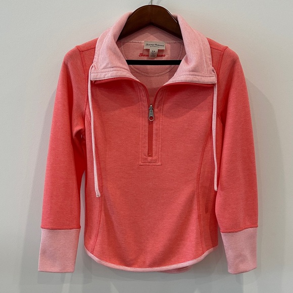 Tommy Bahama Tops - Tommy Bahama Coral Quarter-Zip Pullover